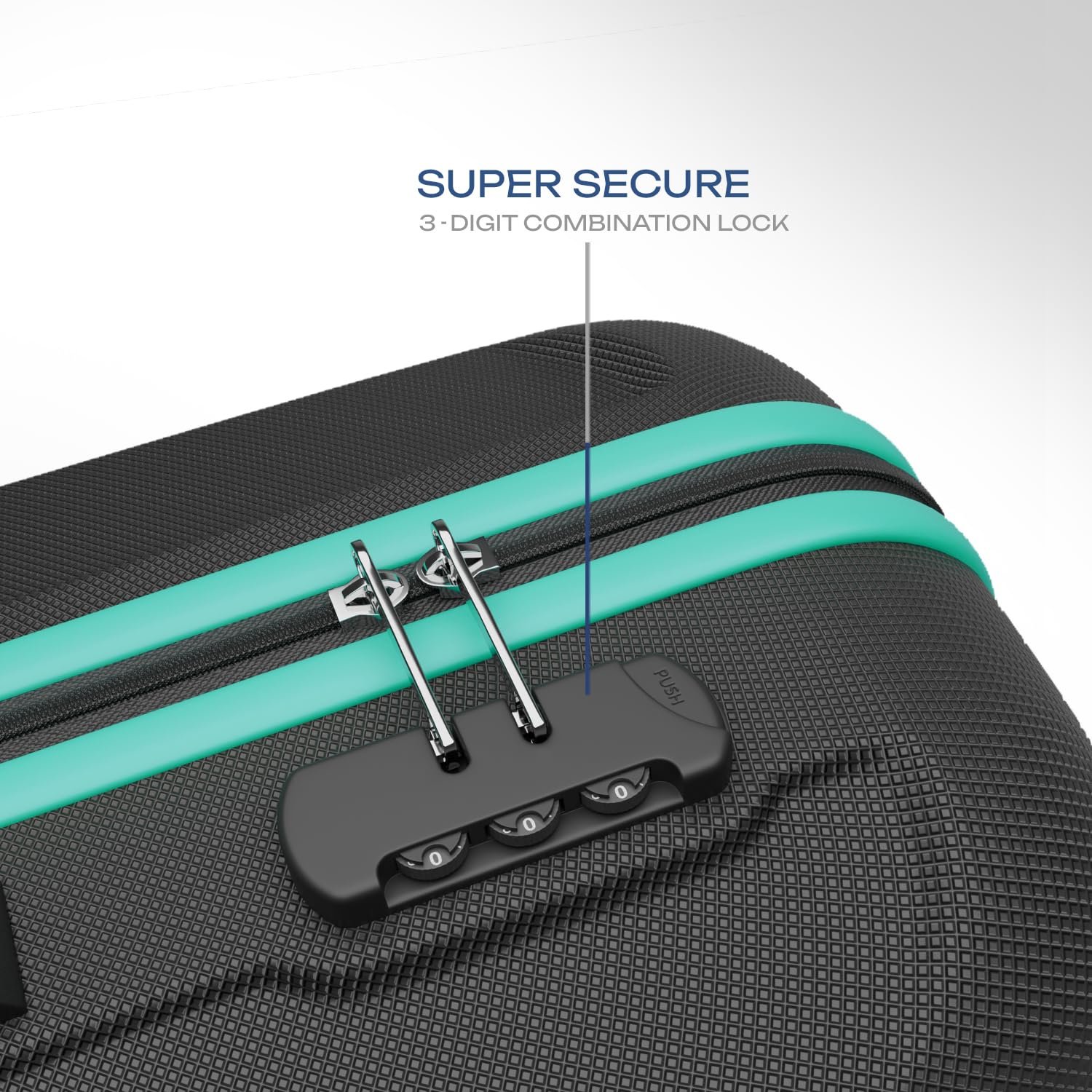 Safari Medium Thorium Neo 8 Wheels 66 Cm Check-in Trolley Bag Hard Case Polycarbonate 360 Degree Wheeling System Luggage, Trolley Bags for Travel, Suitcase for Travel, Black - Image 4