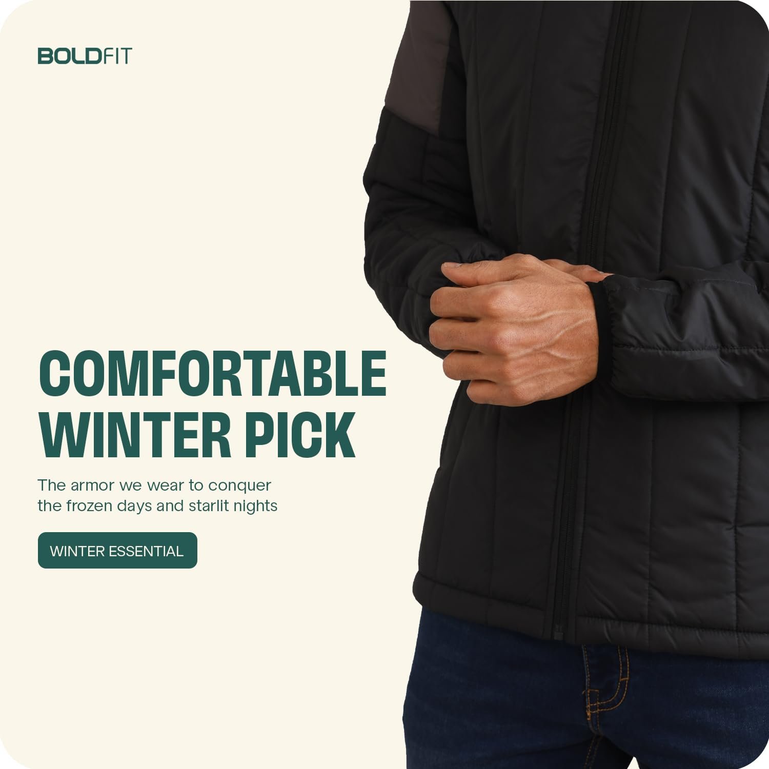 Boldfit jackets for men stylish latest puffer winter jacket for men standard length jacket man full sleeves bomber jackets for man winter wear with hoodie sweatshirt - Image 5