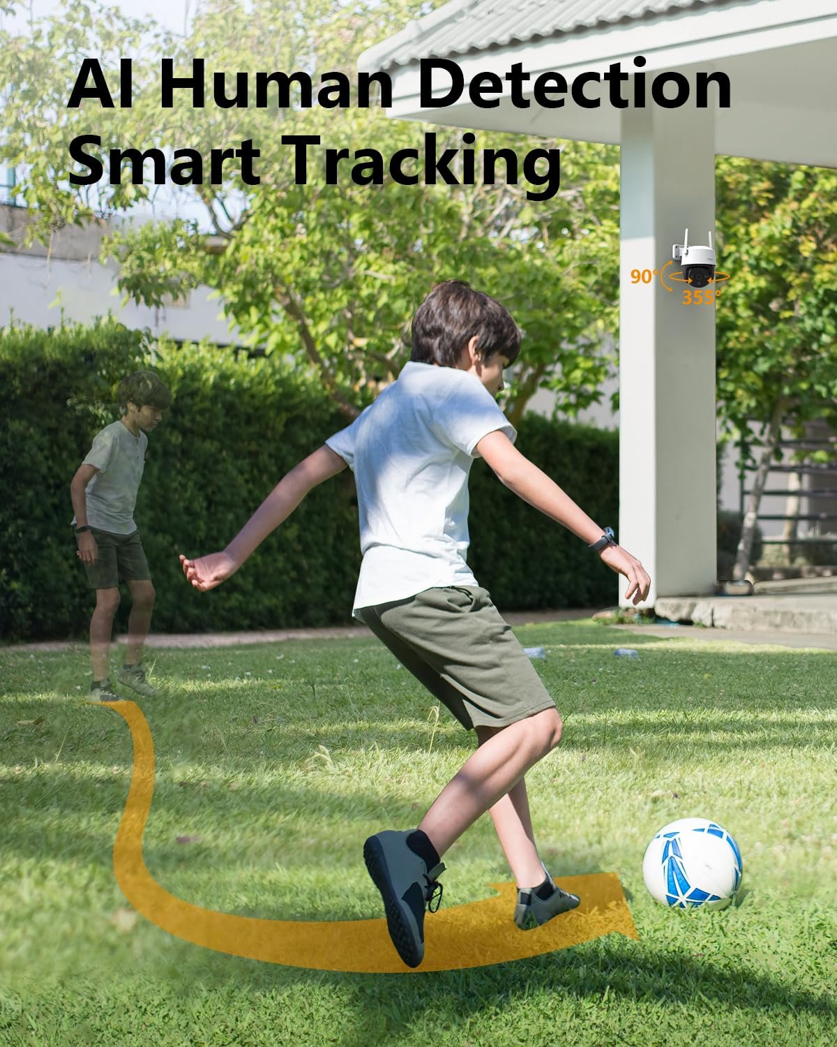 Imou 5MP 1620p CCTV Wi-Fi Pan&Tilt Security Camera, Smart Color Night Vision 30M, Two-Way Talk, Human Detection, Alarm Notification, Works with Alexa, IP66 Waterproof, Supports SD Card up to 512GB - Image 6