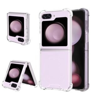 CoverLine Back Cover Bumper Transparent Protective Cover Shockproof Anti-Scratch Gel Case for Samsung Galaxy Z Flip 6 -Transparent