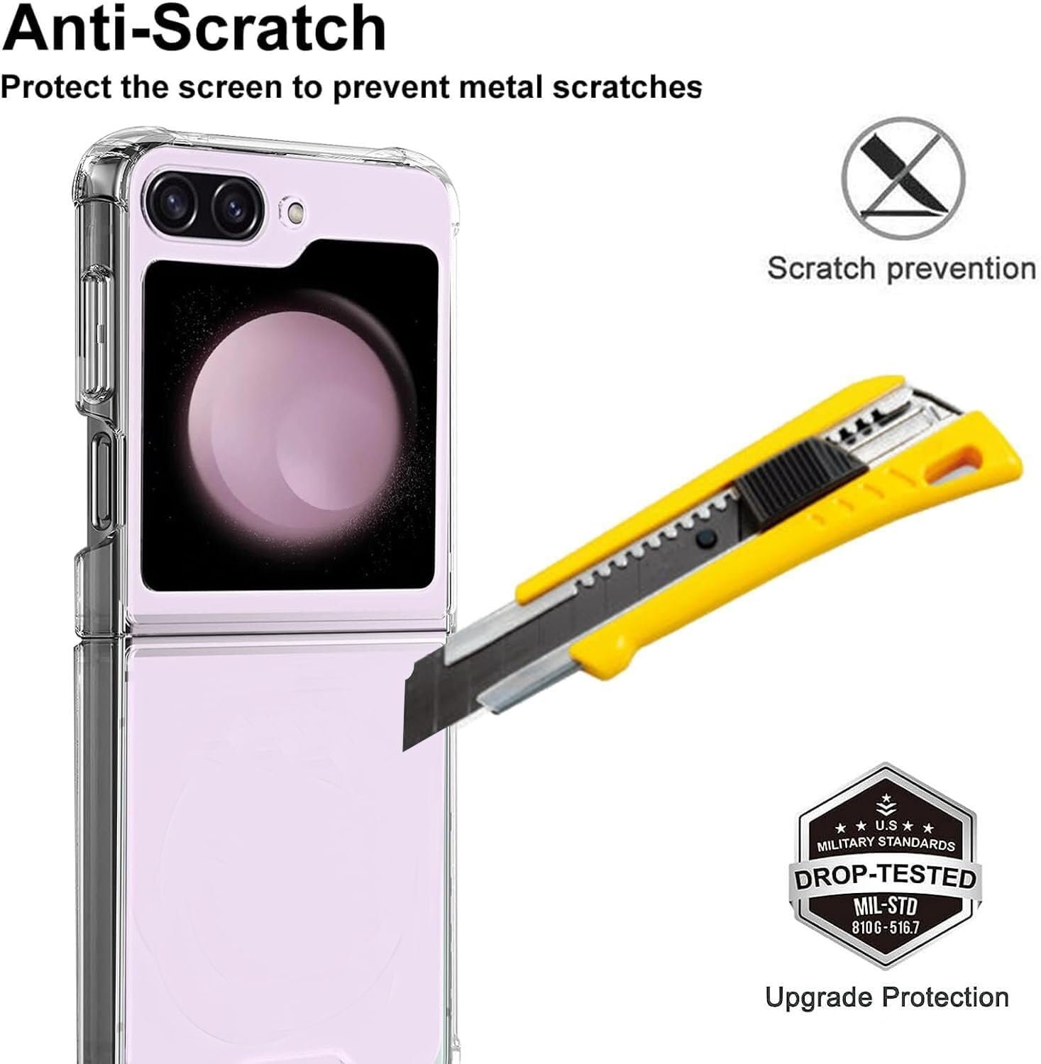 Thermoplastic Polyurethane Transparent Back Cover Case Compatible for Samsung Galaxy Z Flip 6 | Camera Protetion | Slim and Light Weight | Soft Touch and Feel |(Design 759) - Image 3