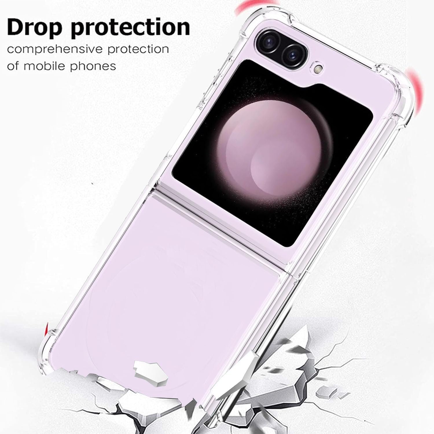 Thermoplastic Polyurethane Transparent Back Cover Case Compatible for Samsung Galaxy Z Flip 6 | Camera Protetion | Slim and Light Weight | Soft Touch and Feel |(Design 759) - Image 4