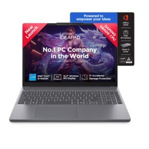 Lenovo Ideapad Slim 3 13Th Gen Intel Core I5-13420H 15.3"(38.8Cm) WUXGA IPS Laptop(16GB RAM/512GB SSD/Windows 11/Office Home 2024/Backlit Keyboard/1Yr ADP Free/3 Mon. Game Pass/Grey/1.6Kg) 83K100C6IN