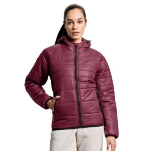 Boldfit jacket for woman puffer winter jacket for woman standard length jackets for women stylish latest hooded winter wear jackets for women cozy jerkins for ladies