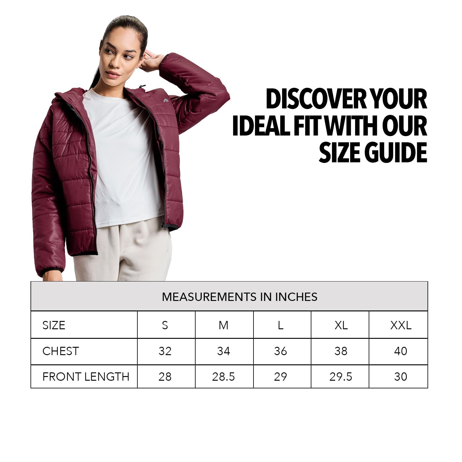 Boldfit jacket for woman puffer winter jacket for woman standard length jackets for women stylish latest hooded winter wear jackets for women cozy jerkins for ladies - Image 3