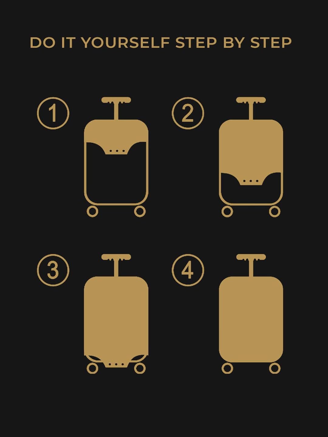 Cortina Polyester Luggage Cover Trolley Travel Covers Washable Dust Proof Anti-Scratch Suitcase Protector, Medium-Multicolor - Image 9