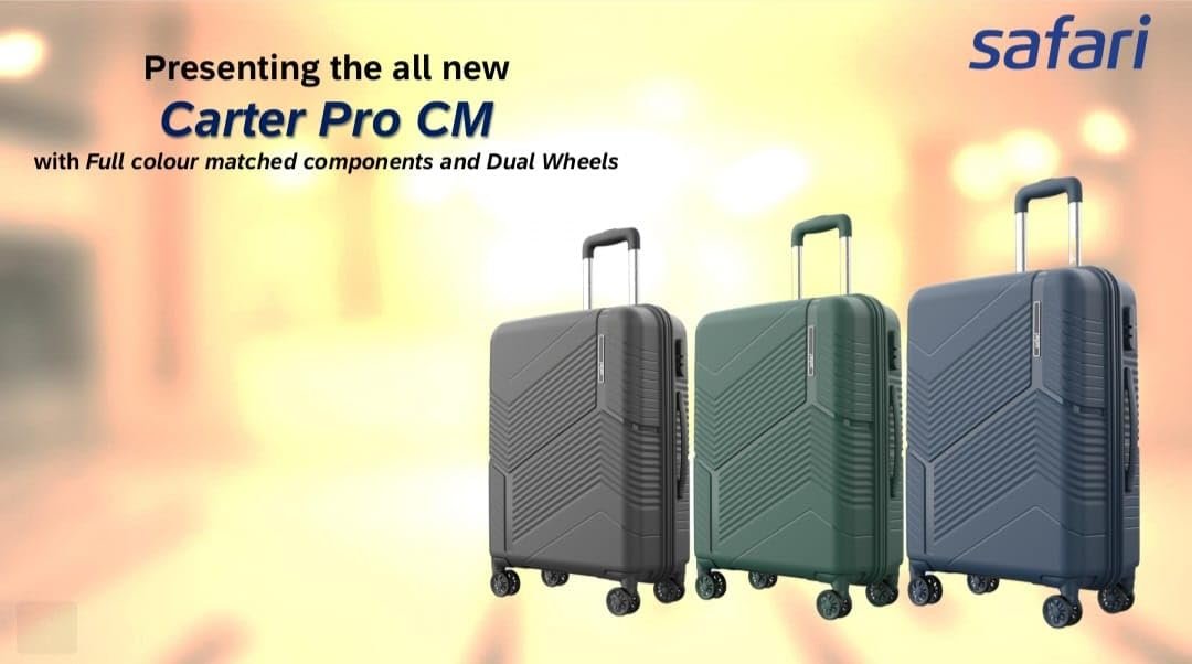 Safari Carter Pro Premium Trolley Bag, 24-Inch, Dual Wheels, 360° Wheeling System,Grey - Image 3