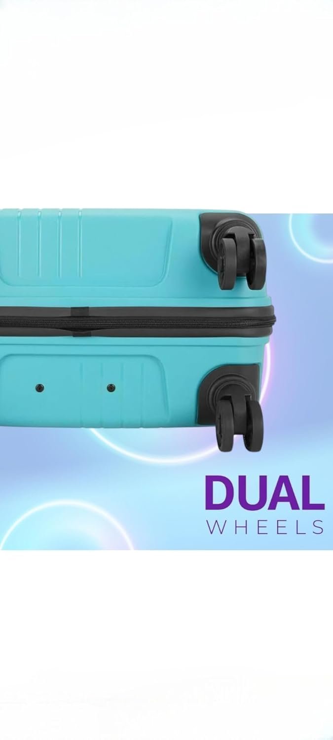 Safari Lancer Set of 2 Small + Medium (20Inch+24Inch) Trolley Bag for Travel with 5 Years Warranty - Sky Blue - Image 4