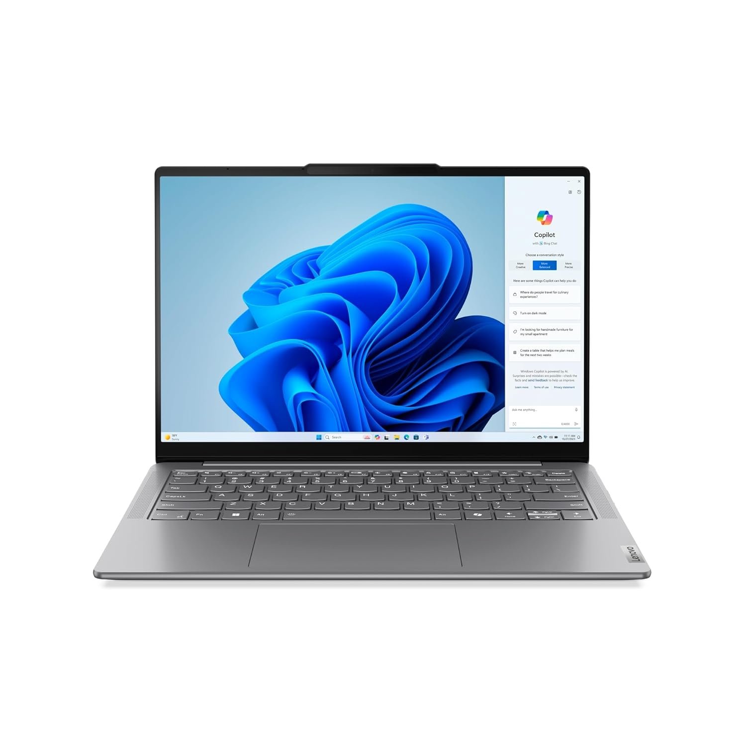 Lenovo Yoga Slim 7 (Smartchoice) Intel Core Ultra 9 185H 14"(35.5cm) WUXGA-OLED Laptop (32GB RAM/1TB SSD/AI PC/Windows 11/Microsoft 365 Basic + Office Home 2024/1Yr ADP Free/Grey/1.39Kg), 83CV00B3IN - Image 8