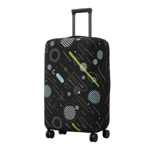 AMPEREUS® Trolley Bag Cover – Stretchless, Waterproof and Polyester Fabric with Geometric Print Luggage Cover for Large Size Suitcase Luggage Cover (28 Inch)