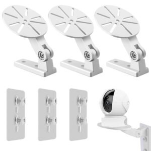 ZORBES® 1 Set CCTV Camera Wall & Ceiling Mounting, Strong Adhesive Wall Camera Mount, Security Bracket Universal Mount Holder for Indoor & Outdoor Use,No Drill Installation