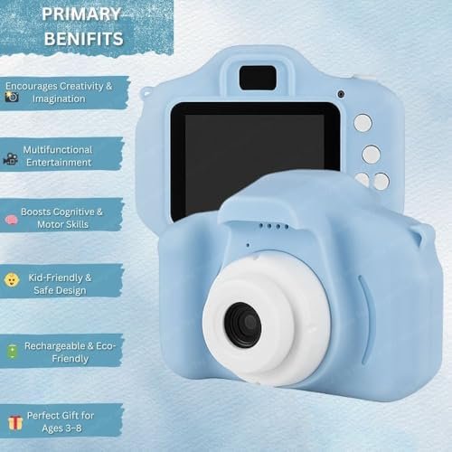 TOYTONIC Small Camera for Kids – Mini Digital Photo & Video Camcorder with Built-in Games – Fun & Learning Camera for Children – Creative Gift for Boys & Girls Age 3–12 - Image 5