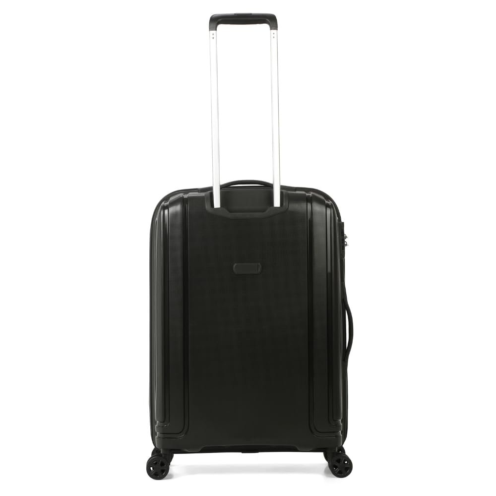 Delsey Paris Brisban 66 cms Medium Size Check-in Polypropylene Hard Sided 8 Wheels Spinner Suitcase/Trolley Bag for Travel with TSA Lock- Black - Image 3