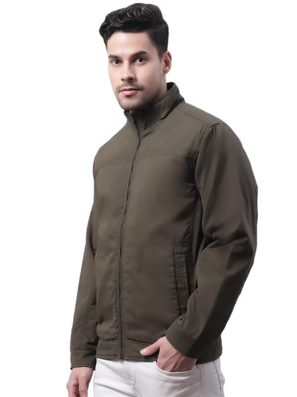 Cantabil Men Olive Jacket (P_MJKT00081_OLIVE) - Image 3