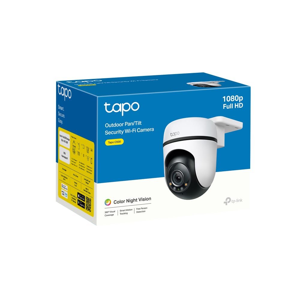 Tapo C500 Outdoor Pan/Tilt Home Security WiFi Smart Camera | 2MP 1080p Full HD Live View | 360° Visual Coverage | Night Vision | Support Alexa and Google Assistant | 2-Way Audio - Image 4