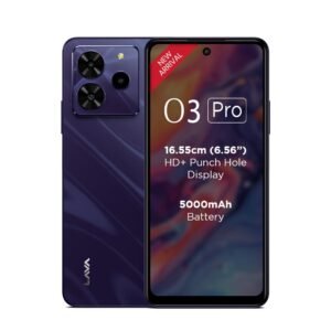 Lava O3 Pro (Glossy Purple, 4 GB RAM, 64 GB Storage)| Bigger 6.56″ HD+ Display | 50 MP AI Triple Rear Camera | 8 MP Front Camera| 5000 mAh Battery | 10W Charging | Charger in Box