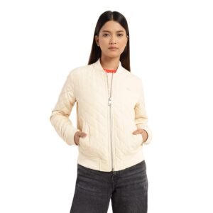 Levi’s Women Solid Quilted Bomber Polyester Standard Length Jacket