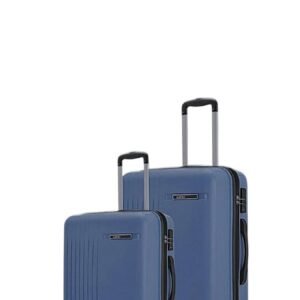 Safari Lancer Set of 2 Small + Medium (20Inch+24Inch) Trolley Bag for Travel with 5 Years Warranty – Ink Blue