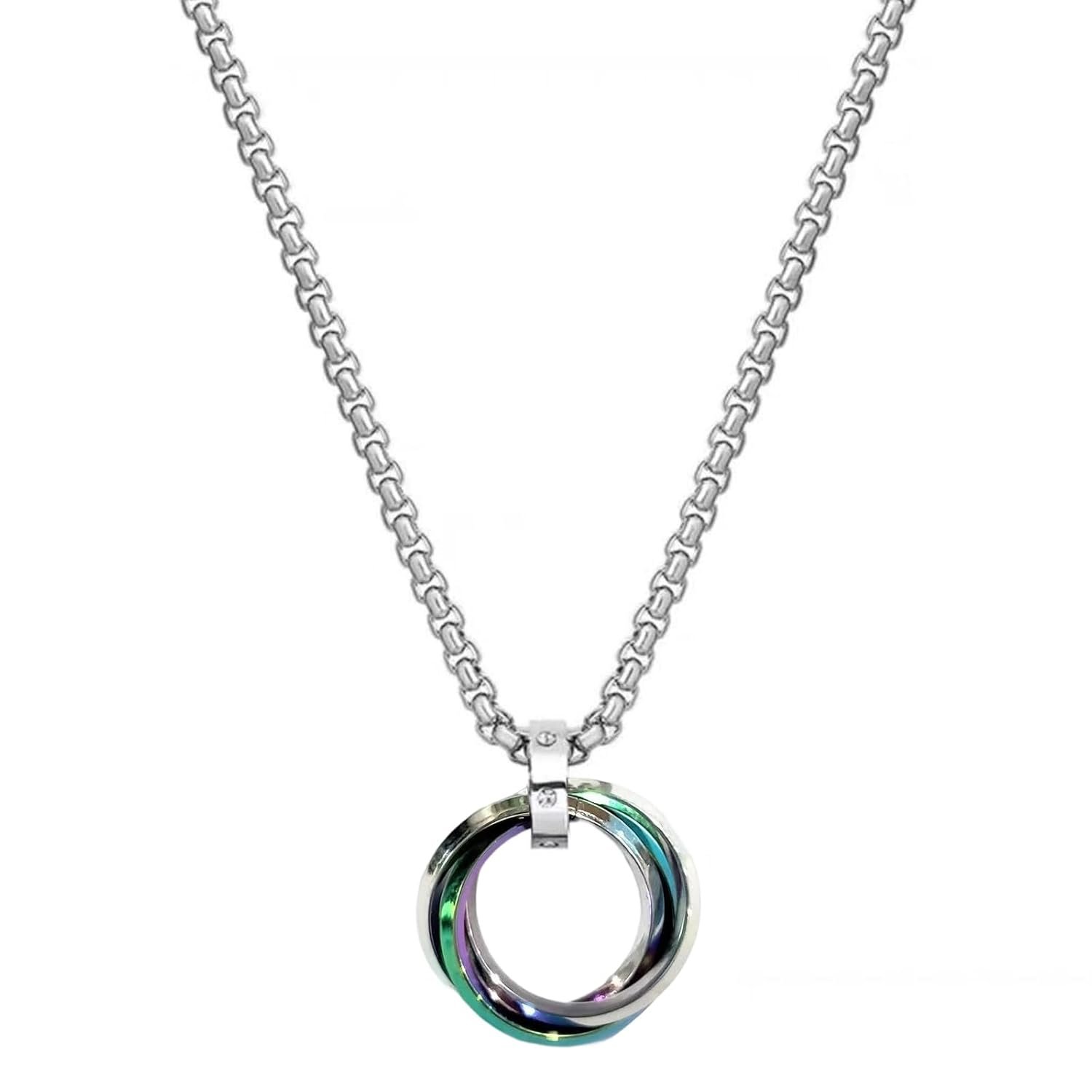 Silver Chain for Man, Necklace for Men, Stylish Neck Chain for Boys, Anime Accessories, Locket for Men, Fashion Jewelry