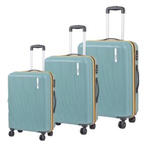 Cairo 8 Sage Green Wheels Trolley Bag| Cabin, Medium, Large Size | Durable, Lightweight Luggage with 360 Maneuverability