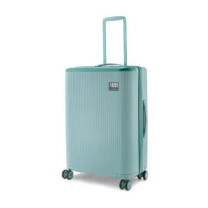 Urban Jungle by Safari, The Lumolite Light Weight Medium (65cm) Check in Trolley, 74L Capacity Hard Sided Polycarbonate Suitcase,TSA Approved Lock, 8 Silent Wheels (Olive)