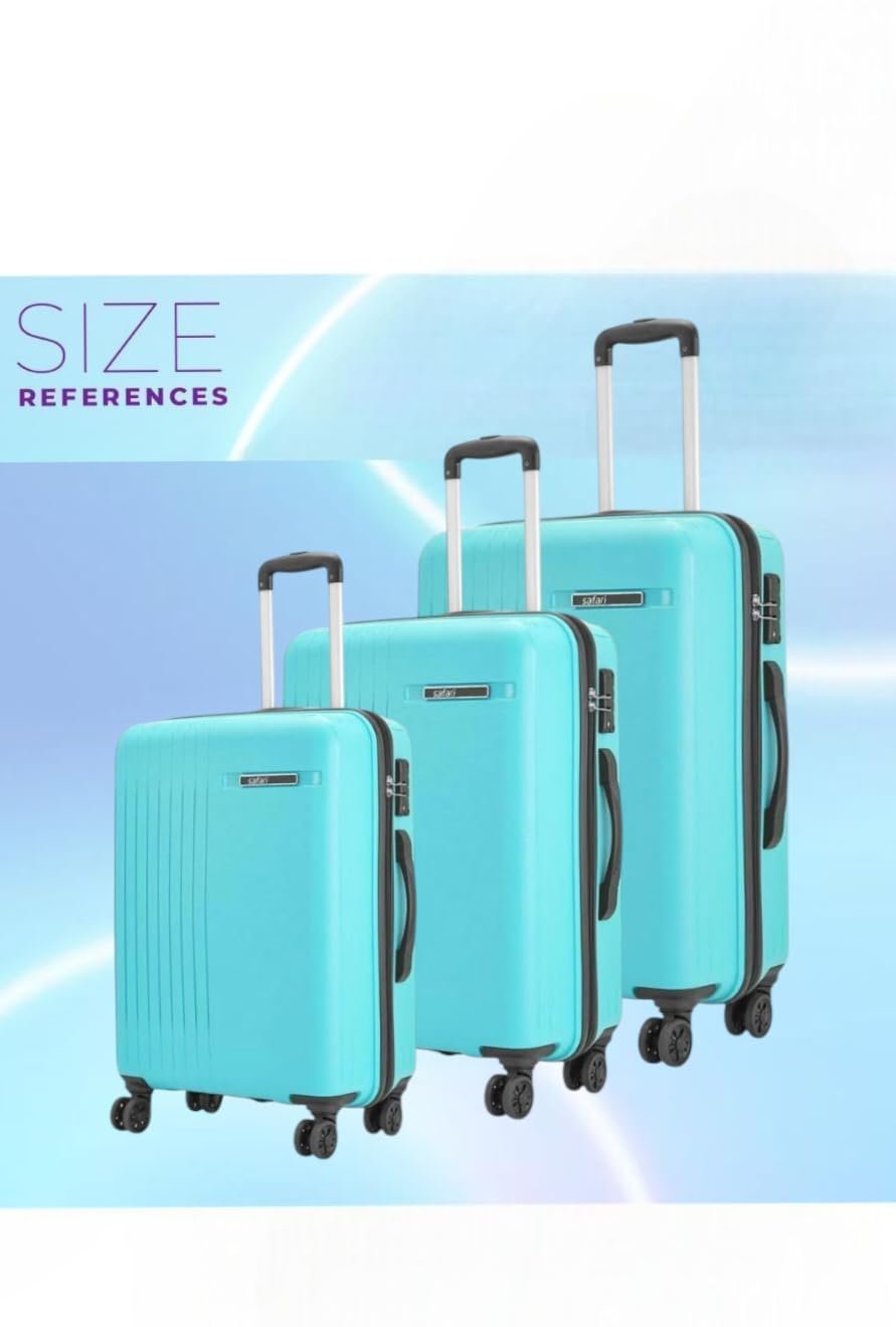 Safari Lancer Set of 2 Small + Medium (20Inch+24Inch) Trolley Bag for Travel with 5 Years Warranty - Sky Blue - Image 5