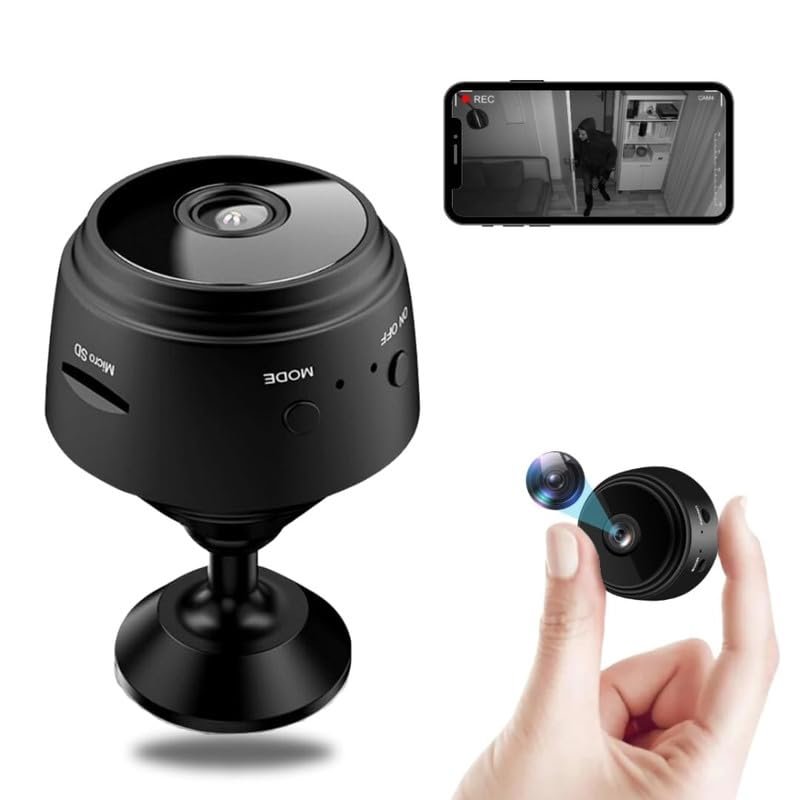 Drumstone ๐ญ๐ฑ ๐ฌ๐ฒ๐ฎ๐ฟ๐ ๐ช๐ฎ๐ฟ๐ฟ๐ฎ๐ป๐๐ Mini WiFi Spy Camera with 150ยฐ Wide Angle, 1080P HD Video, Night Vision, Motion Detection, Remote Viewing, Magnetic Mount, Loop Recording Nanny Cam. - Image 8