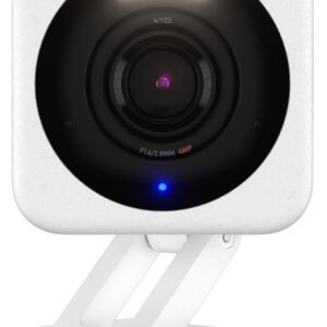 Wyze Cam v4, 2K HD Wi-Fi Smart Home Security Camera, Indoor/Outdoor Use, Pet/Baby Monitor, Motion Activated Spotlight/Siren, Enhanced Color Night Vision, 2-Way Audio, Local/Cloud Storage, Wired, White