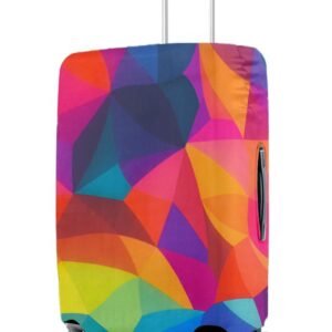 Cortina Polyester Luggage Cover Trolley Travel Covers Washable Dust Proof Anti-Scratch Suitcase Protector, Medium-Multicolor