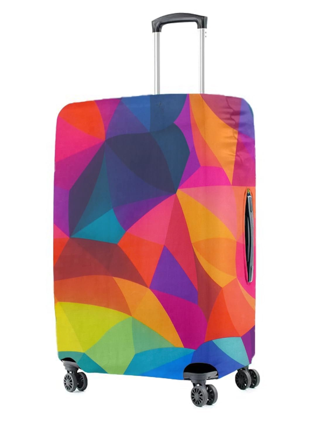 Cortina Polyester Luggage Cover Trolley Travel Covers Washable Dust Proof Anti-Scratch Suitcase Protector, Medium-Multicolor