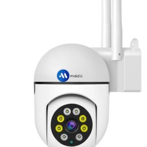 Maizic Smarthome 4 MP FHD WiFi Indoor Mini Fox Ptz CCTV Camera for Home with Color Night Vision, 360° Ptz Rotation, Motion Tracking, Two Way Audio and Multi Users View