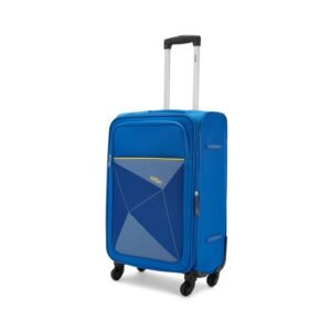 Safari Polyester 65 cms Blue Softsided Check-in Luggage (PRISMA654WBLU)-26 Inch