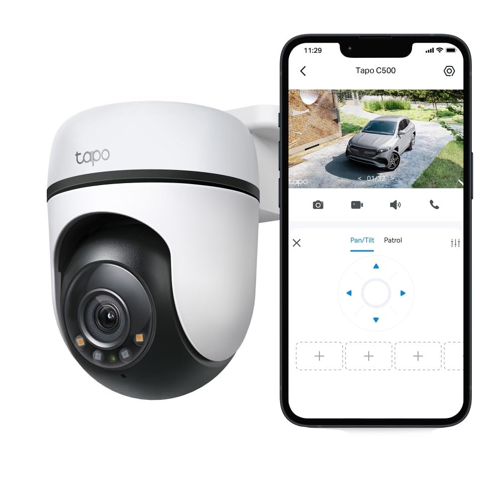 Tapo C500 Outdoor Pan/Tilt Home Security WiFi Smart Camera | 2MP 1080p Full HD Live View | 360° Visual Coverage | Night Vision | Support Alexa and Google Assistant | 2-Way Audio - Image 5