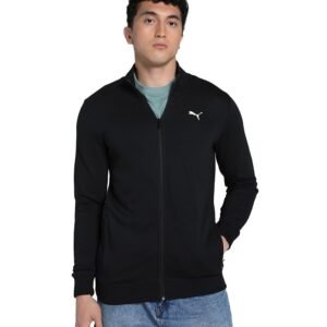 Puma Men Full Sleeve Polycotton Full Zip with Pocket Solid Men’s Sports Track Jacket