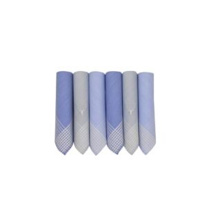 Allen Solly Men’s Cotton Pastel Handkerchief with Brand Logo (Pack of 6)