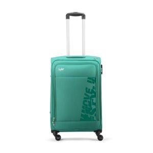 Skybags Rhumba 66 Cms Medium Check-in Polyster Soft Sided Luggae/Suitcase/Inline Trolley Bag- Green