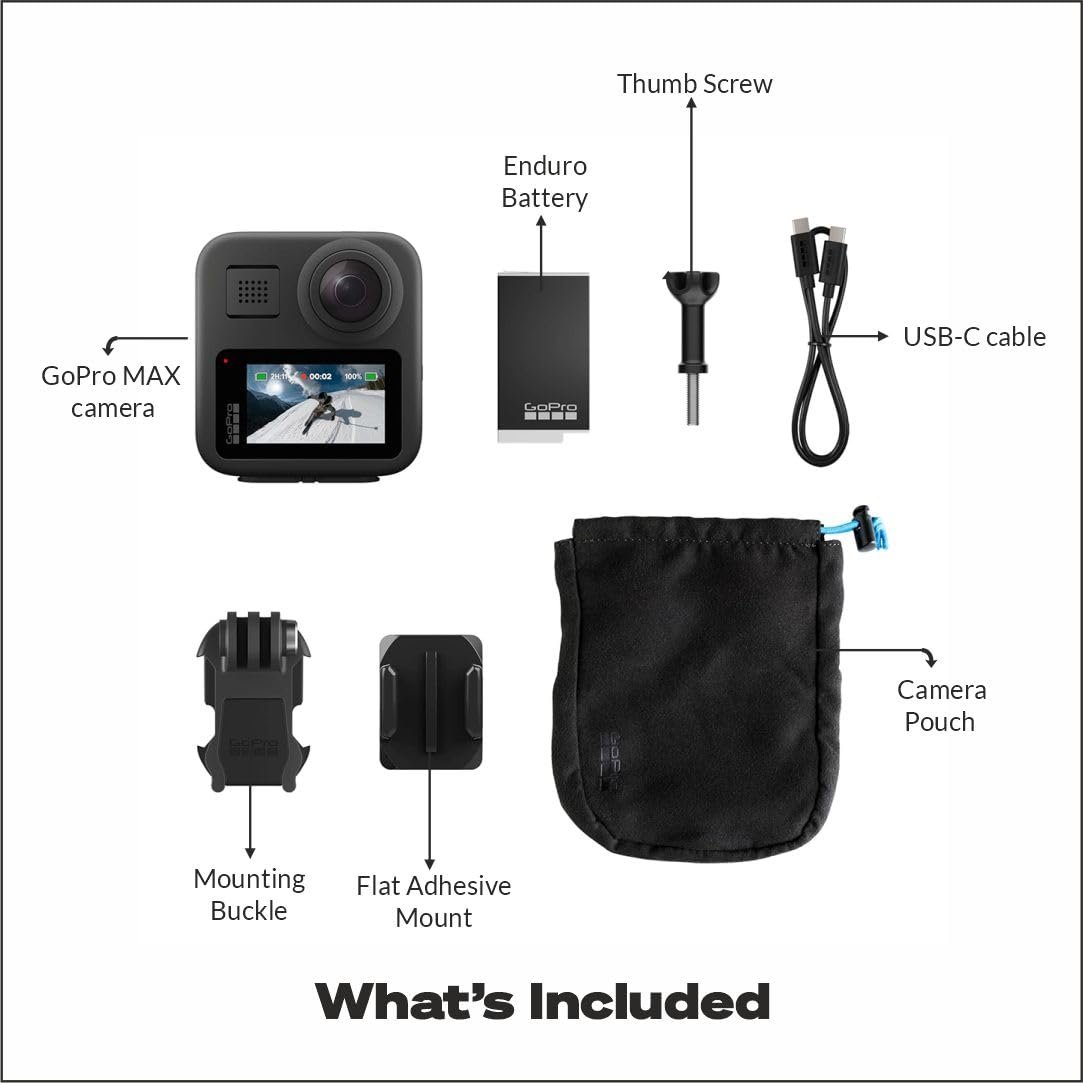 GoPro Max 360 Action Camera - 5.6K30 HD Video & 16.6MP Photos, Ultimate 360 Photography, Stabilization, Rugged & Waterproof, High-Performance Enduro Battery, Easy Object Tracking with Quik Editing App - Image 10