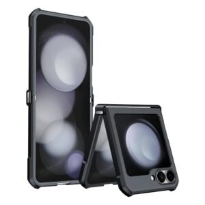 PRITO Samsung Galaxy Z Flip 6 Case-Clear Beatle Slim Phone Case With Hard Pc Back,Soft Tpu Edges,Hinge,Non-Yellowing,Shockproof Protective Cover For Z Flip 6 5G (Samsung Galaxy Z Flip 6)