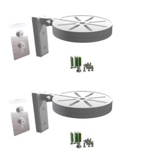 PVC CCTV Camera Wall & Ceiling Mounting Bracket, Strong Adhesive Direct Sticking Drill Free, for Indoor & Outdoor Use (Pack of 2 Set)