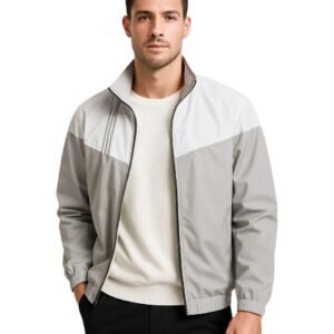 Men’s Lightweight Windcheater Zipper Jacket – Gym, Rider Winter Jacket for Men – Thin Wind Sheeter Zip-up Sports Jacket for Man
