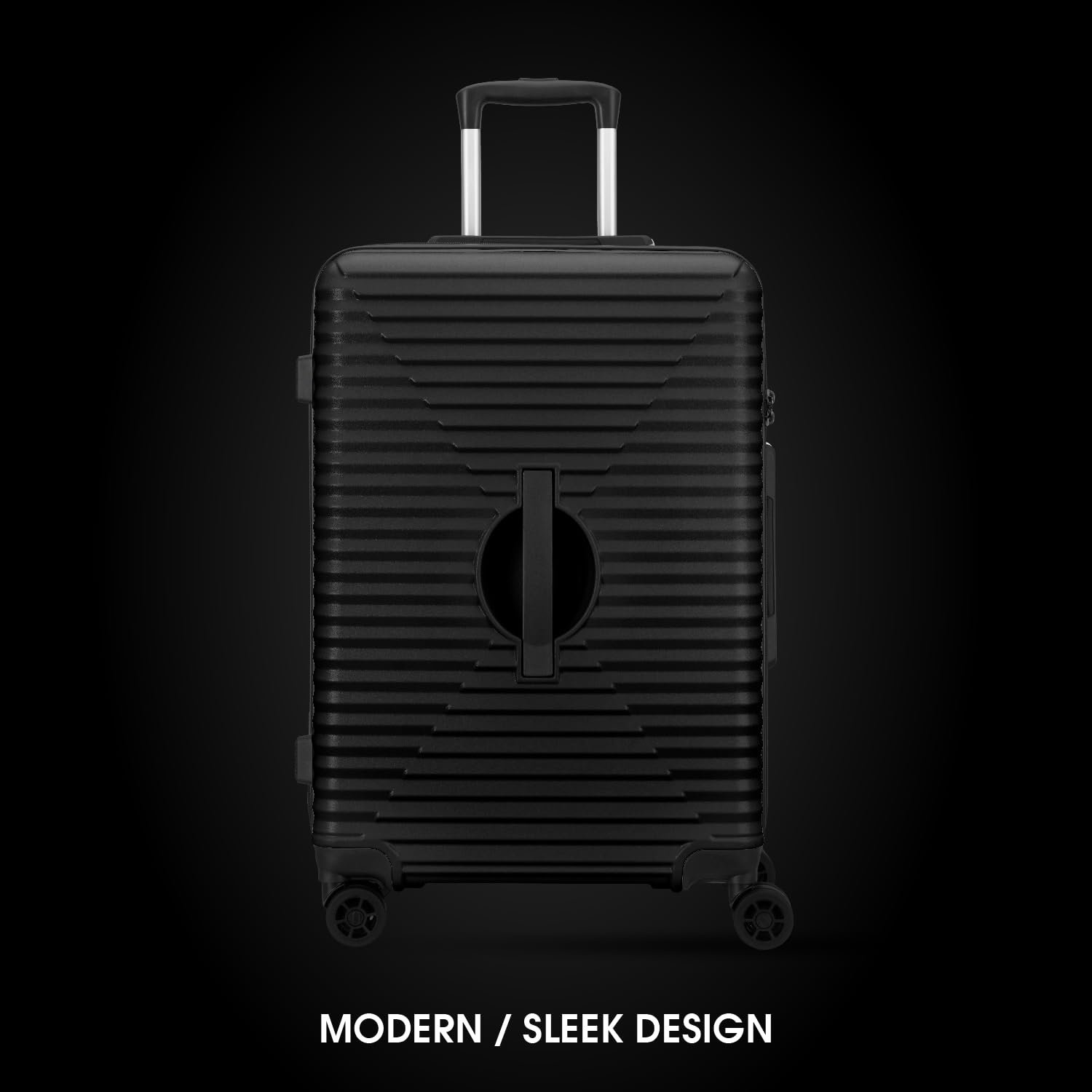 Maleta Tranquil Check-in Medium and Large |24’’ and 28’’| Lightweight, TSA Lock | Suitcase for Travel | Luggage for Travel | Trolley Bag for Travel Set of 2 (Black, Set of 2 (Medium-Large)) - Image 2