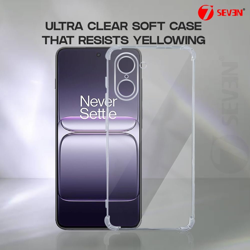 7SEVEN® Back Cover for OnePlus Nord CE5 5G Transparent Mobile Back Case Shock Proof Design Camera Edges Protection Crystal Clear 1+ Phone Case Silicon Soft TPU and Flexible Bumper Phone Cover - Image 6
