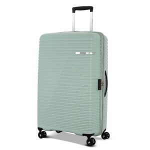 American Tourister Medium Liftoff 67 CM Check-in Polypropylene (PP) Hard 8 Wheels Spinner Luggage/Suitcase/Trolley Bag for Travel (Sea Blue)