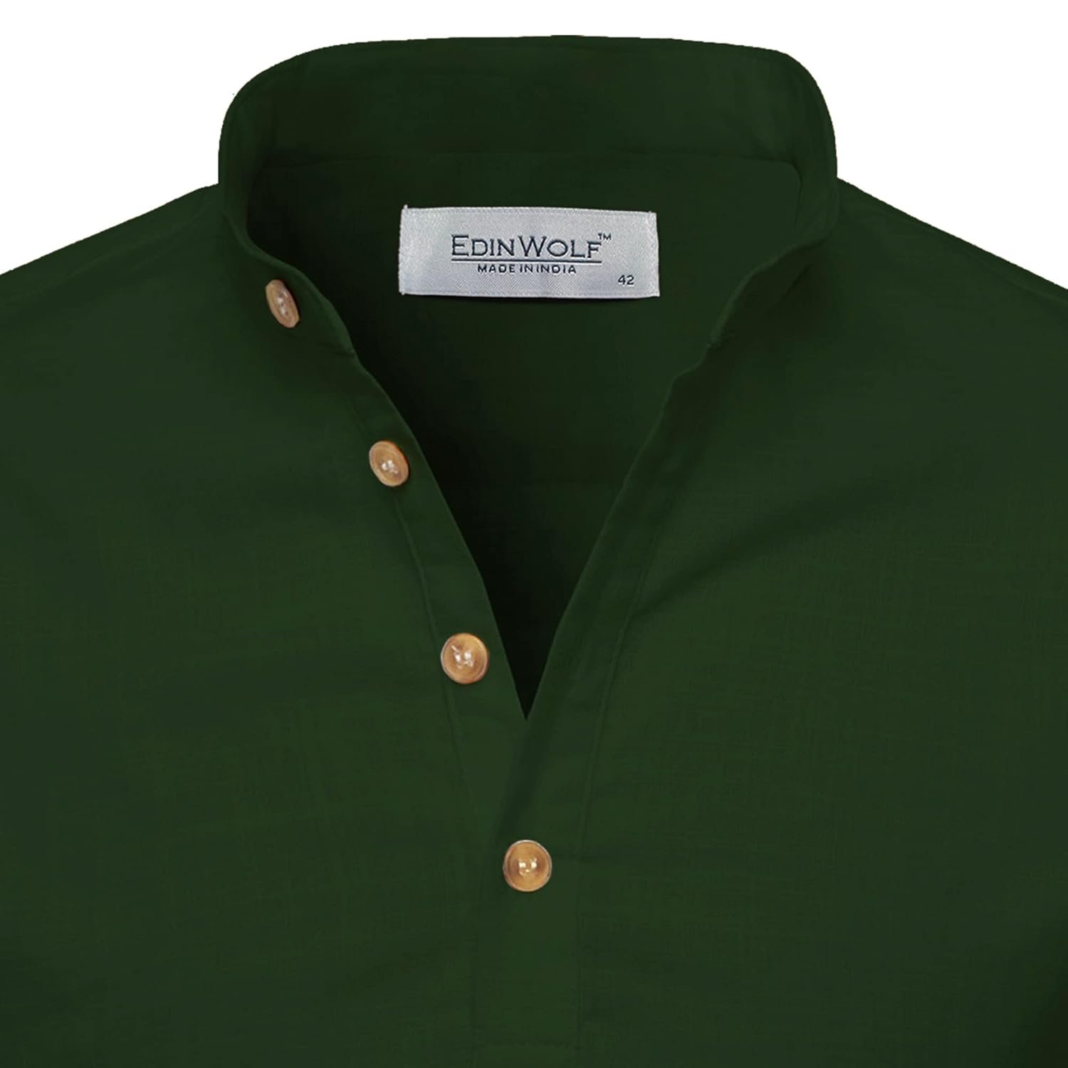EDINWOLF Cotton 4 Button Kurta For Men - Image 4
