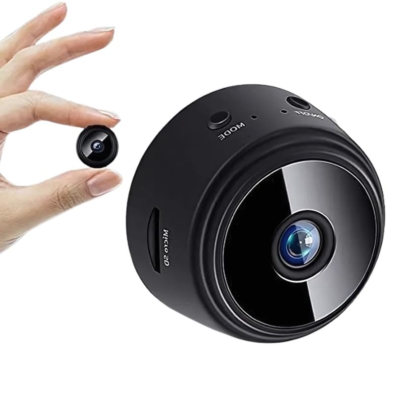 Drumstone ๐ญ๐ฑ ๐ฌ๐ฒ๐ฎ๐ฟ๐ ๐ช๐ฎ๐ฟ๐ฟ๐ฎ๐ป๐๐ Mini WiFi Spy Camera with 150ยฐ Wide Angle, 1080P HD Video, Night Vision, Motion Detection, Remote Viewing, Magnetic Mount, Loop Recording Nanny Cam.