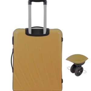 Cairo 8 Ochre Wheels Trolley Bag | Cabin, Medium, Large Size | Durable, Lightweight Luggage with 360 Maneuverability