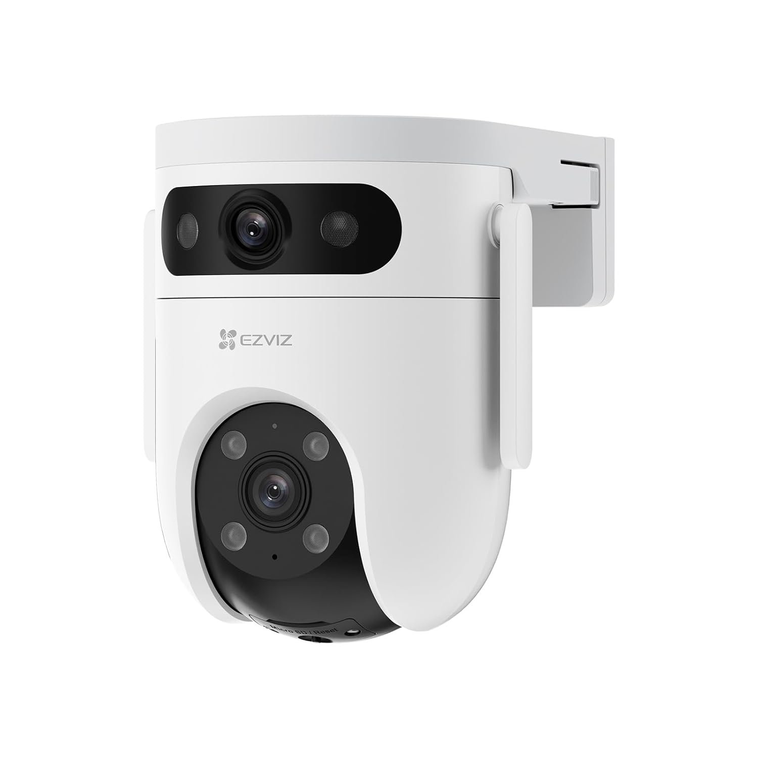 EZVIZ by Hikvision|3K H9C Dual-Lens 4K(5MP+5MP) Pan & Tilt Wi-Fi Camera|2-Way Talk|AI-Powered Human/Vehicle Detection|Active Defense with Siren and Strobe Light|Weatherproof Design|Upto 512GB Support
