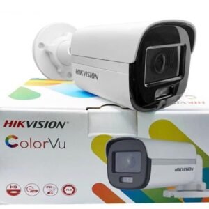 HIKVISION 2MP ColorVu Bullet Camera DS-2CE10DF0T-PFS IP67 White Wired 1Full HD 1080p