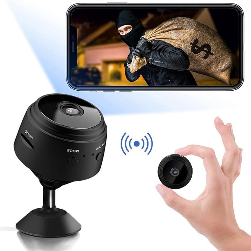 Drumstone ๐ญ๐ฑ ๐ฌ๐ฒ๐ฎ๐ฟ๐ ๐ช๐ฎ๐ฟ๐ฟ๐ฎ๐ป๐๐ Mini WiFi Spy Camera with 150ยฐ Wide Angle, 1080P HD Video, Night Vision, Motion Detection, Remote Viewing, Magnetic Mount, Loop Recording Nanny Cam. - Image 3