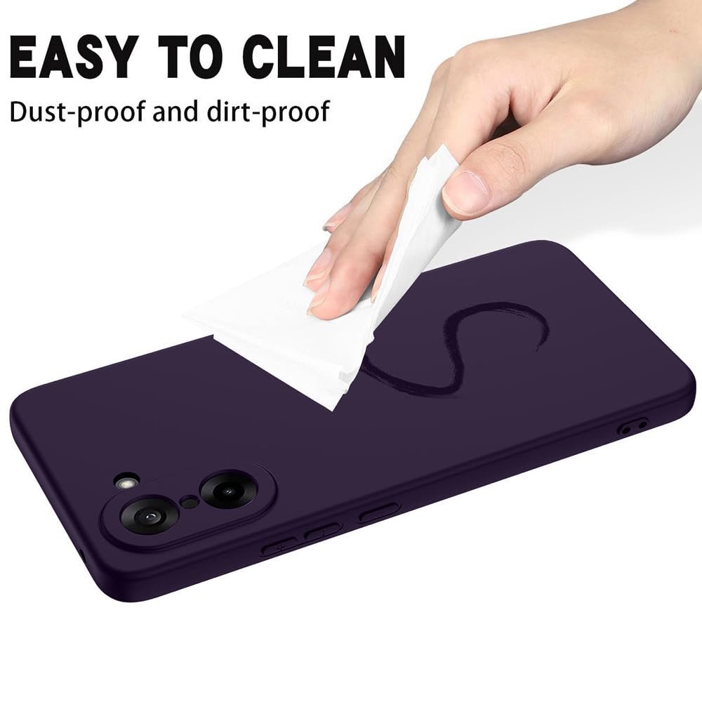 amazon basics Mobile Cover for OnePlus Nord CE5 5G | Full Camera Protection | Premium Liquid Silicon Case | Flexible Bumper Case for OnePlus Nord CE5 5G (Purple) - Image 6